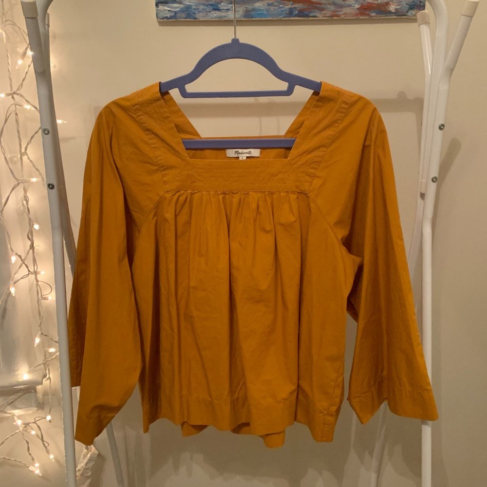 Madewell SQUARE-NECK TOP - Picture 2 of 4
